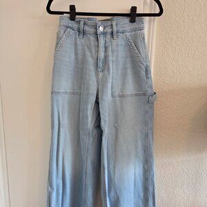American Eagle light wash carpenter jeans